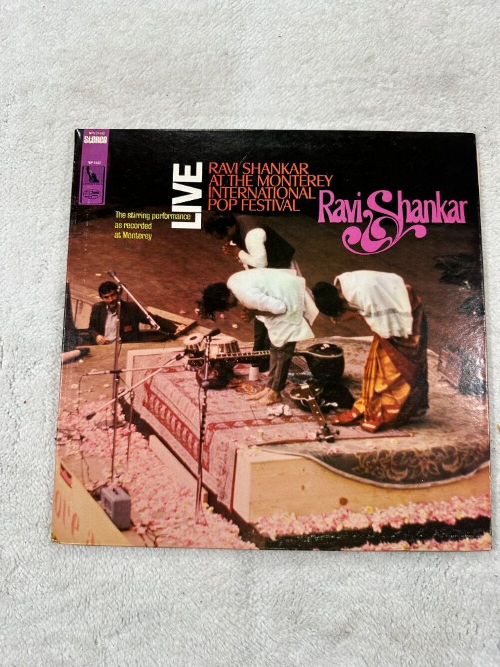 Ravi Shankar At The Monterey International Pop Festival LP 1967 World Pacific